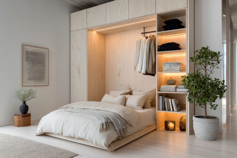 Built In Bookshelves Installation detail