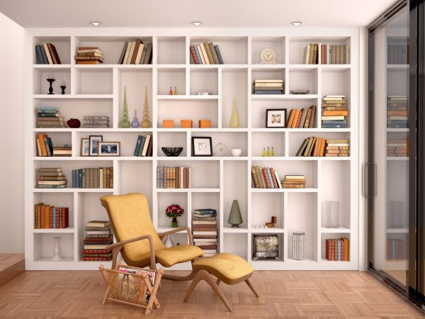Built In Bookshelves Installation in Andover