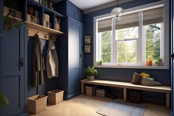 Mudroom Carpentry Installation in Andover